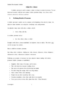 Adjective Clause Worksheet Combine Sentences Pdf Adjectiveworksheets Net