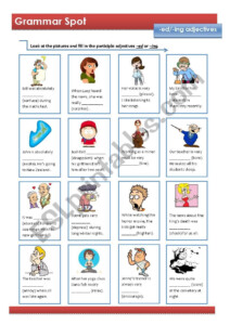 Participle Adjectives Esl Worksheet By Renata Adjectiveworksheets Net