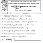 4 Adverb Worksheets FabTemplatez