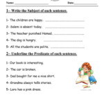 41 Innovative Subject And Predicate Worksheets Design Ideas Https