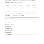 Adjective Placement In French Online Worksheet For Grade 6 You Can Do