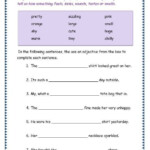 Adjective Worksheet For Grade 3 Google Search Adjective Worksheet