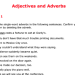 Adjectives And Adverbs With Magical Horses Worksheet Answers