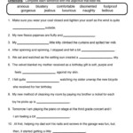 Adjectives Exercises For Class 5 Adjective Worksheet Teaching