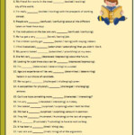 Adjectives In ed And ing Worksheet