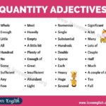 Adjectives Of Quantity 40 Useful Adjectives Of Quantity In English