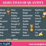 Adjectives Of Quantity Adjectives English Adjectives List Of Adjectives