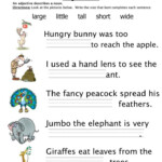 Adjectives Size Worksheet Adjective Worksheet Have Fun Teaching