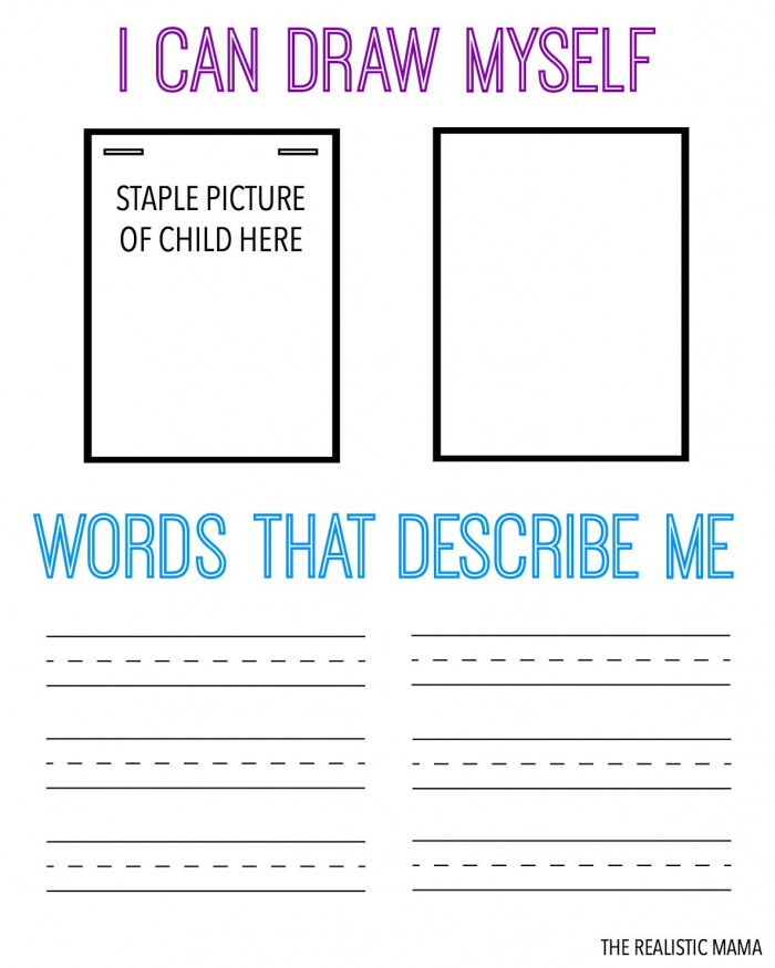 Adjectives To Describe Yourself Worksheets 99Worksheets