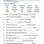 Adjectives Worksheet For Grade 4 Pdf Letter Worksheets