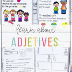 Adjectives Worksheets Adjectives Adjective Worksheet Adjectives