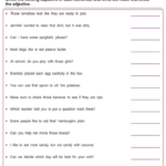 Adjectives Worksheets For Grade 3 With Answers Pdf Universal Worksheet