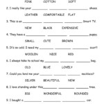 Adjectives Worksheets For Grade 5 With Answers Pdf Kidsworksheetfun