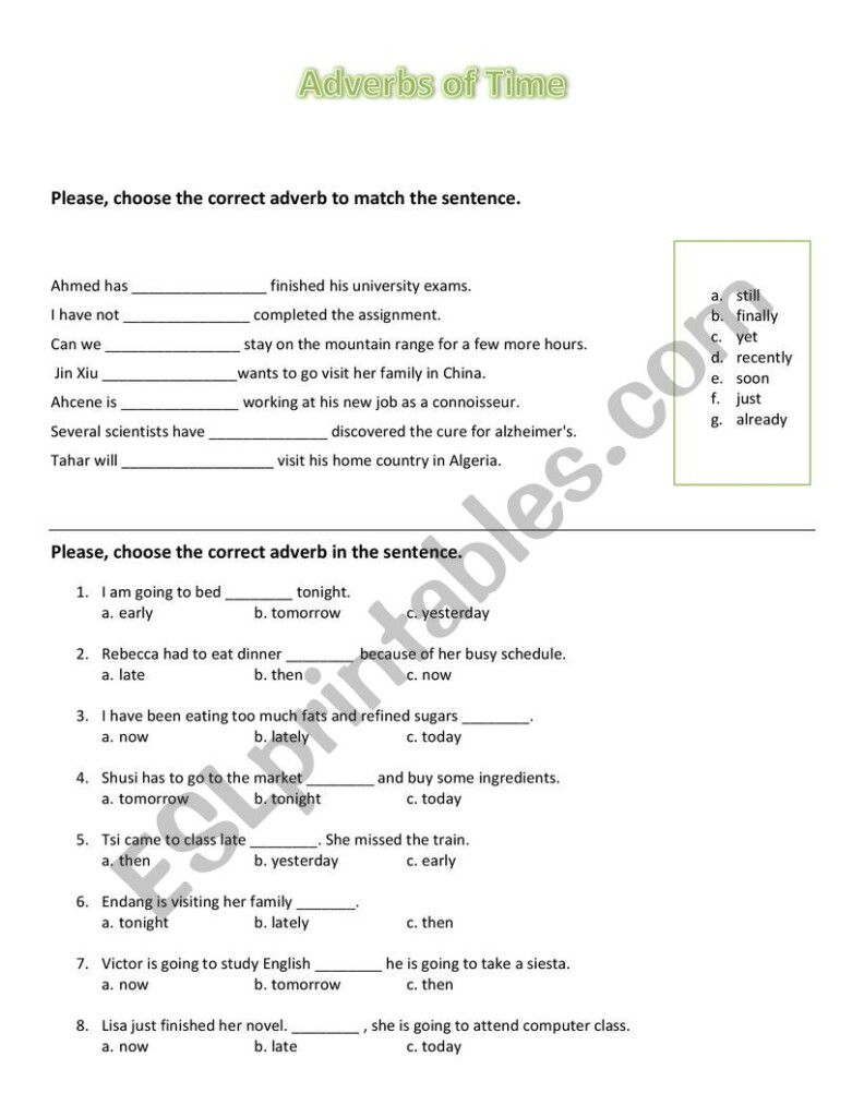 Adverbs Of Frecuency ESL Worksheet By Rocskater