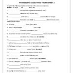 Agreement Of Adjectives Spanish Worksheet Answers 108625 Db excel