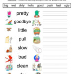 Antonym Worksheets Have Fun Teaching