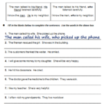 Attributive Clause Worksheet