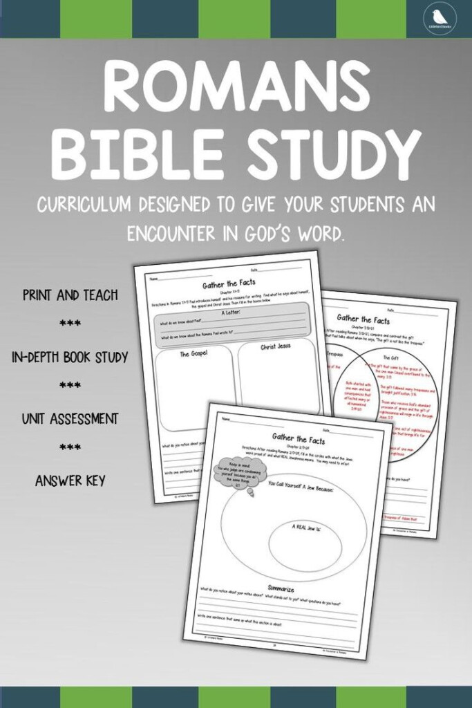 Bible Lessons Romans Inductive Bible Study Bible Study Curriculum 