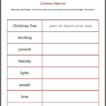 Christmas Adjectives Worksheet Mamas Learning Corner