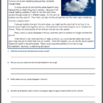 Clouds And The Water Cycle Worksheets Mamas Learning Corner