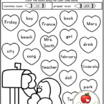 Color The Hearts To Sort The Common And Proper Nouns Cute Valentine s