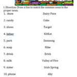 Common Nouns Worksheet Englishgrammarsoft Adjectives Worksheet