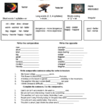 Comparative Adjectives PDF Worksheets For English Language Learners