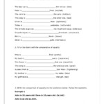 Comparative Of Equality Worksheet
