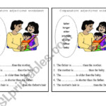 Comparative Worksheet ESL Worksheet By Ms eimans