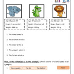 Comparatives And Superlatives EXTRA 4th Worksheet