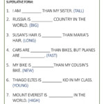 Comparatives And Superlatives Online Exercise For 4TH GRADE