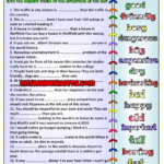 Comparatives And Superlatives Printable ESL Worksheet