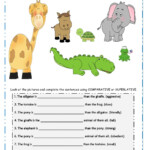 Comparatives Superlatives Interactive Worksheet