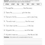 Comparing Adjectives Worksheet 2