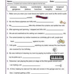 Complete The Sentence With An Adjective Worksheet Adjective Worksheet