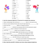 Compound Adjectives Adjective Worksheet Adjectives Adjectives Exercises