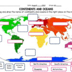 Continents And Oceans Online Worksheet For Grade 1 You Can Do The