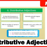 Distributive Adjectives English YouTube