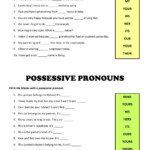 Ejercicio De Possessive Adjectives And Pronouns En Pdf Online