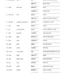 English 10 Roots Word List 4 Common Latin Nouns Adjectives