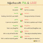 English Grammar Adjectives Ending In FUL Or LESS ESLBuzz Learning