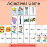 ESL Adjective Game Kindergarten Games Efl Teaching Esl Teaching