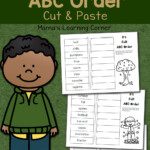 Fall Cut And Paste ABC Order Worksheets Mamas Learning Corner