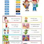 Ficha Pdf Online De Possessives Possessive Adjectives Possessives