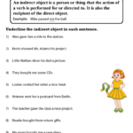 Finding Indirect Objects Worksheet In 2021 Subject And Predicate