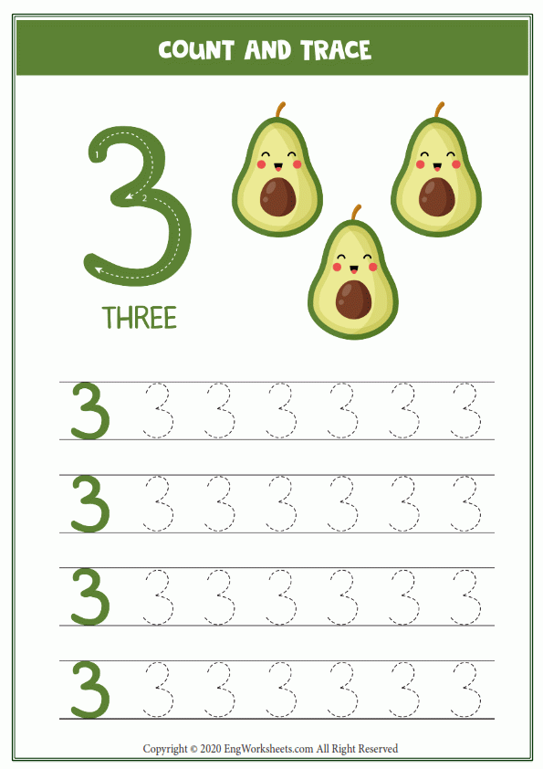 Free ESL Printable Number 1 English Worksheets And Exercises For Kids 