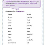 Grade 3 Grammar Topic 4 Adjectives Worksheets Free Worksheets Samples
