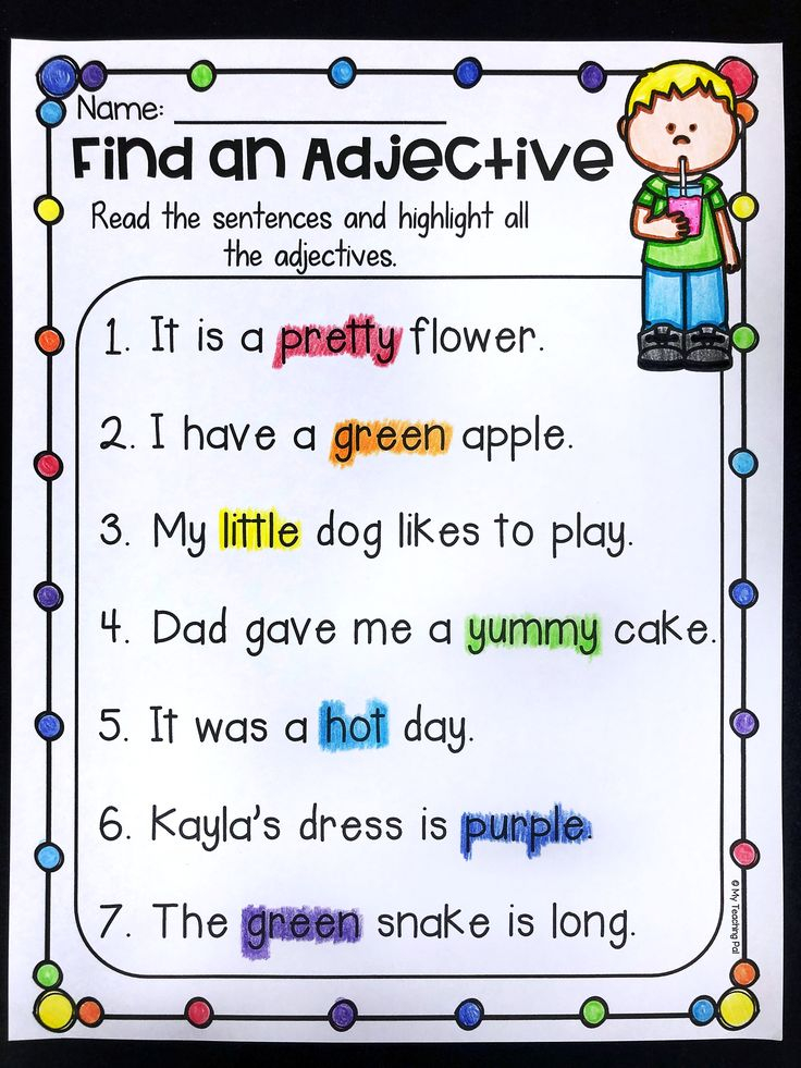 Grammar Worksheet Packet Nouns Adjectives And Verbs Worksheets 