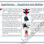 Here Is A Worksheet About Superheroes Students Have To Read Short