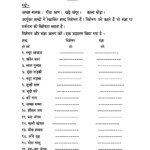 Hindi Grammar Work Sheet Collection For Classes 5 6 7 8 Adjectives